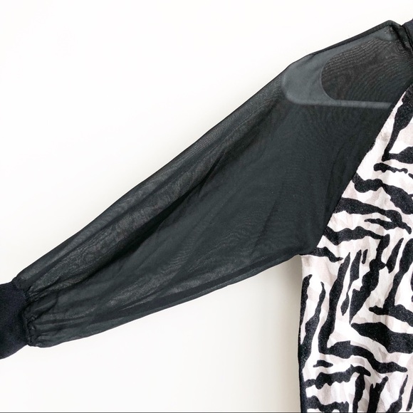 Karen Millen | Leopard Racerback Sheer Sweater - Picture 2 of 7